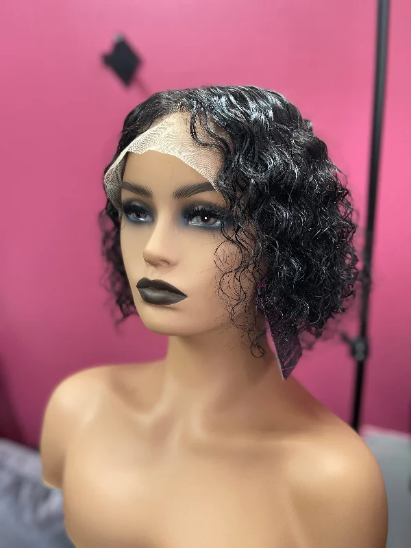 10"" Curly Lace Front Wig