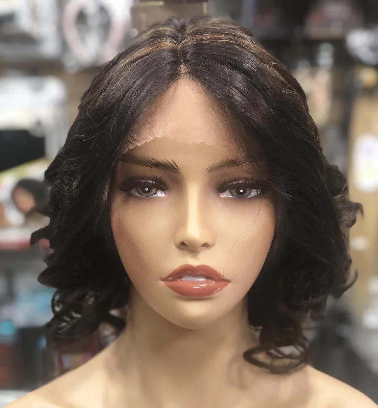 100% Human Virgin Indian Remy Lace Front Wig HW-INDI-500