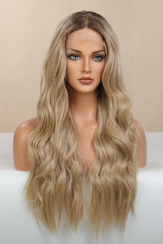 Lace Front Long Wave Synthetic Wigs 26""