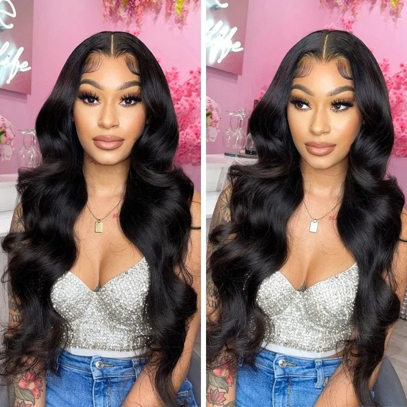 13x4 HD Transparent Lace Front Wigs Brazilian Body Wave Vrgin Human Hair Wigs Vrvogue Hair