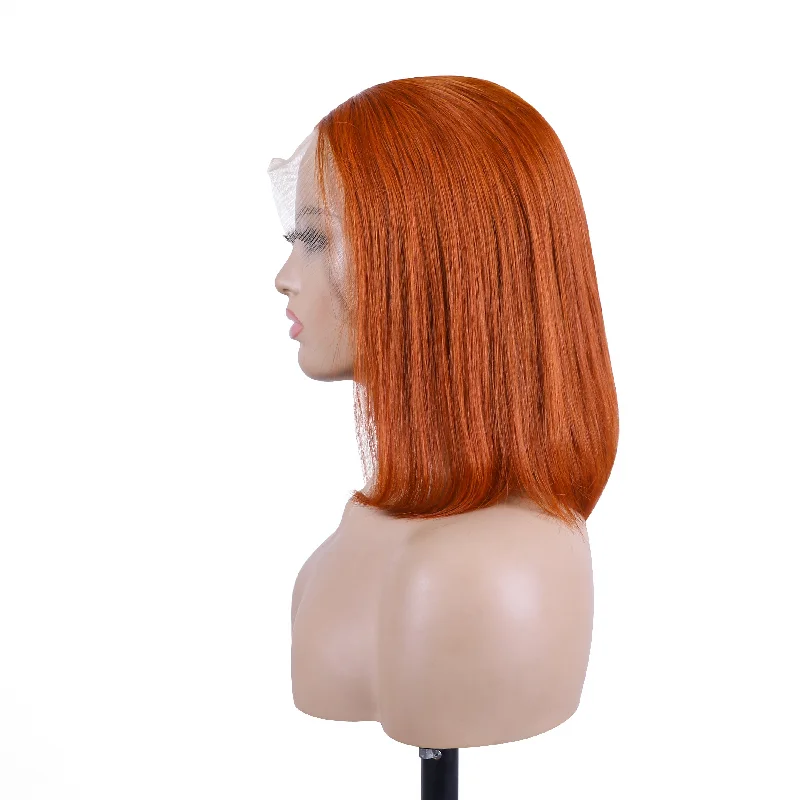 4x4/13x4 Bob HD Transparent Lace Front Wigs Straight Hair 180 210 Density Human Hair Wigs Vrvogue Hair