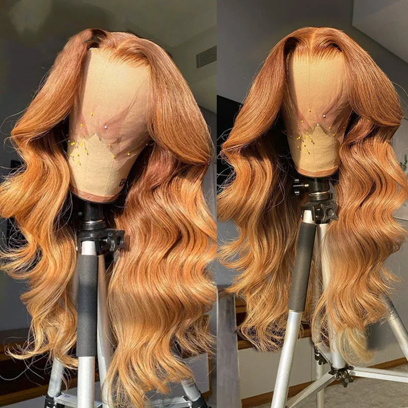 13x4/T Part/4x4 Transparent Lace Wigs Peruvian Colored Blonde Body Wave Wig Human Hair Wig Vrvogue Hair