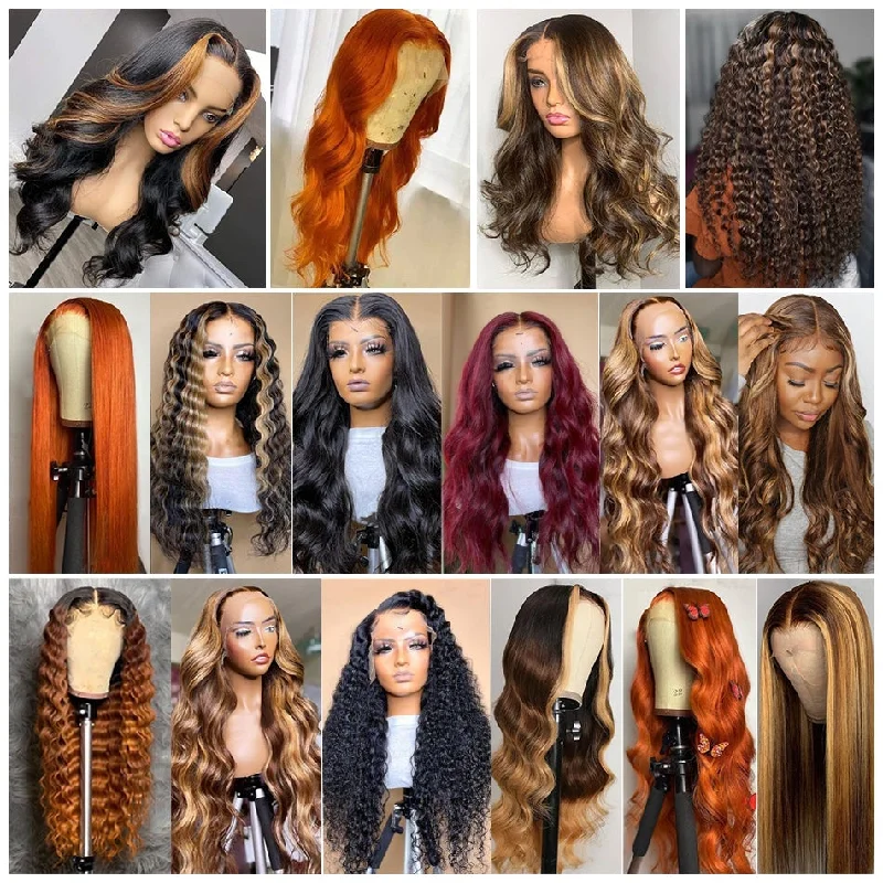 13x4/T Part/4x4 Lace Wigs 14- 30 Inch Curly Hair Human Hair Wigs Melted Match All Skin Vrvogue Hair