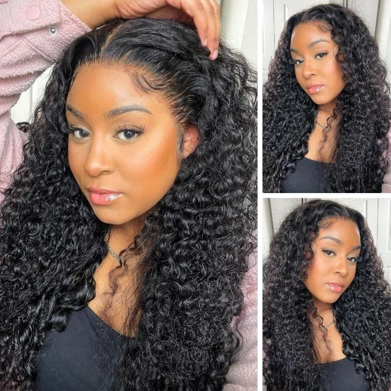 13x6 HD Lace Front Wigs 30 Inches Virgin Hair Water Wave Human Hair Wigs Melted Match All Skin