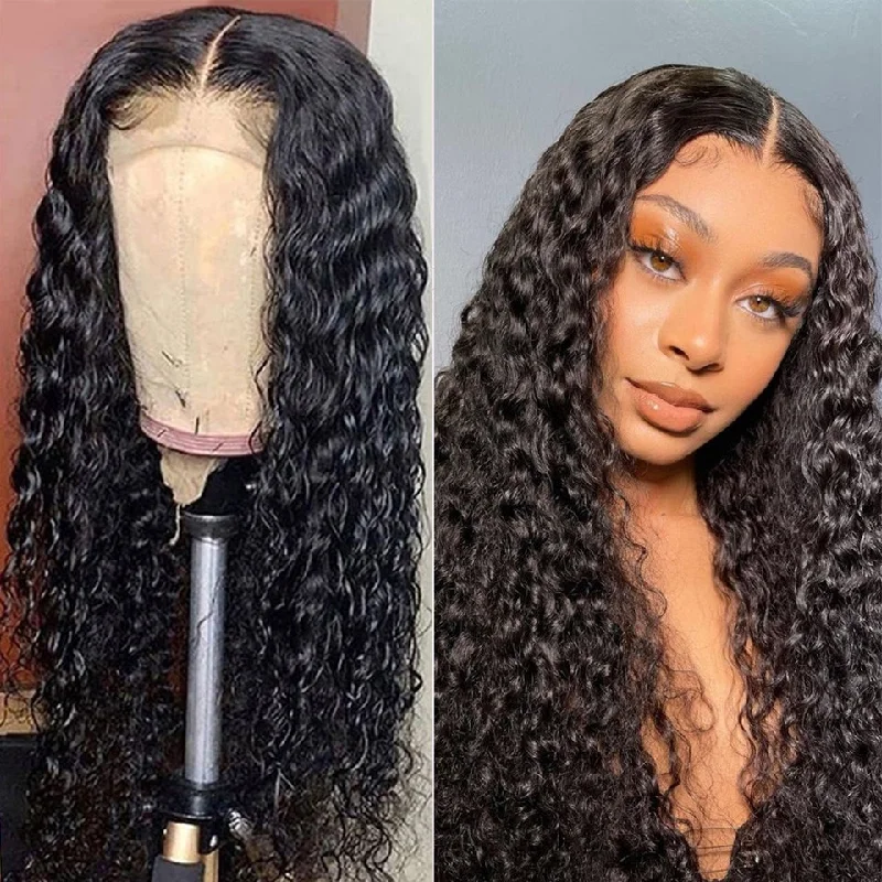 13x6 HD Lace Front Wigs 30 Inches Virgin Hair Water Wave Human Hair Wigs Melted Match All Skin