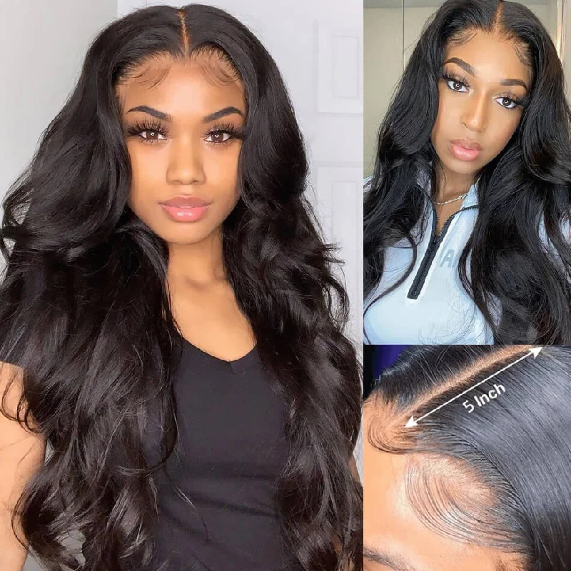 High Density 13x6 HD Lace Front Wigs Virgin Hair With Baby Hair Body Wave Human Hair Wigs Melted Match All Skin