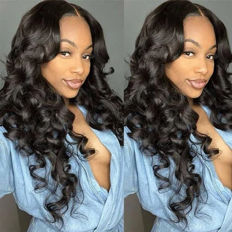 Sterly 13x6 HD Transparent Lace Loose Wave Lace Front Wigs Pre Plucked