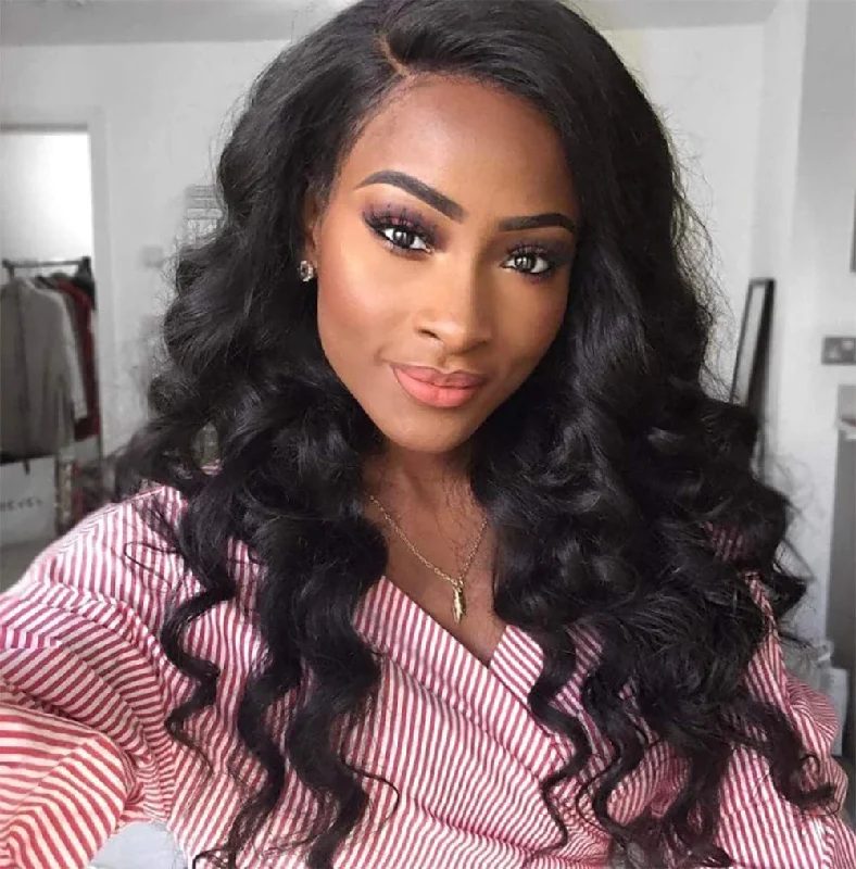 Sterly 13x6 HD Transparent Lace Loose Wave Lace Front Wigs Pre Plucked