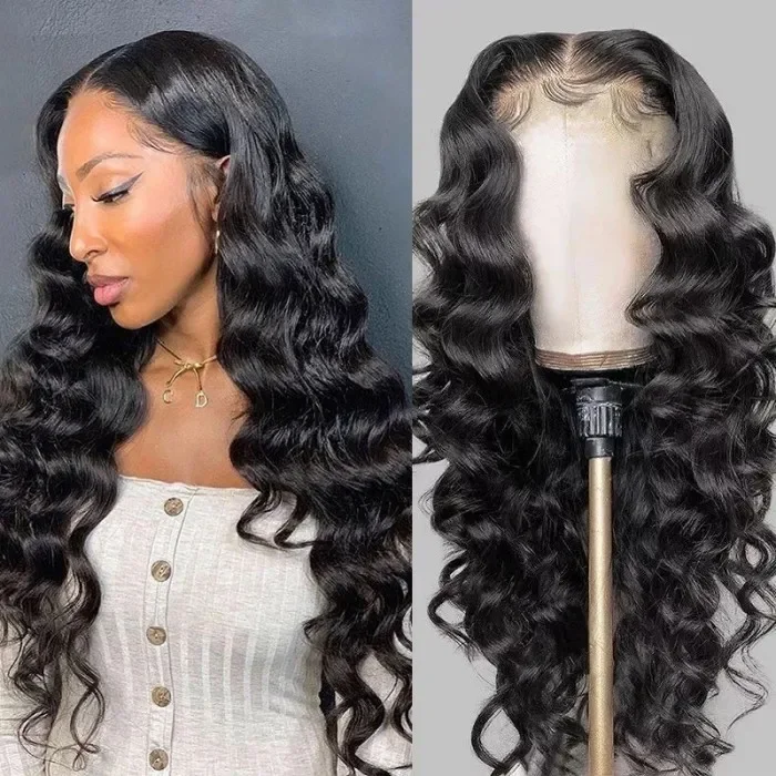 30 Inch 13x6 Transparent Loose Deep Wave Lace Front Wig 180 210 250 Density Human Hair Wigs Vrvogue Hair