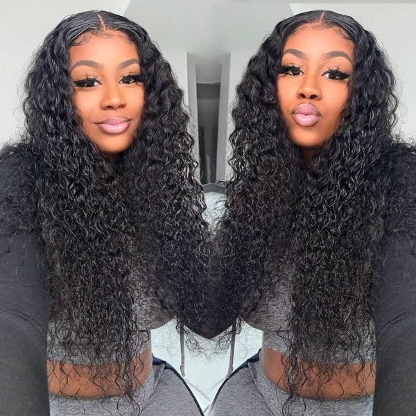 5x5 HD Lace Closure Wig Virgin Hair With Baby hair Deep Wave Human Hair Wigs Melted Match All Skin