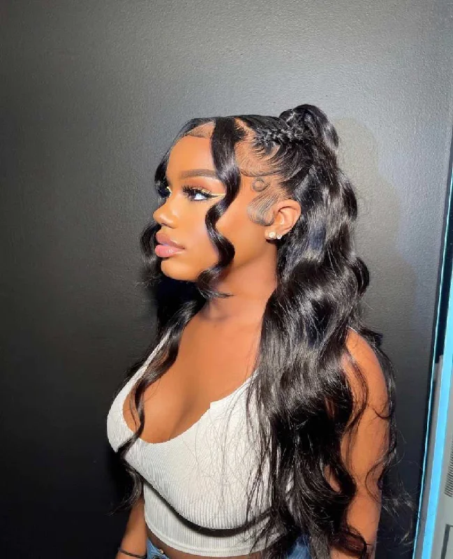 13x6 Body Wave Frontal Wig with Invisible HD Lace