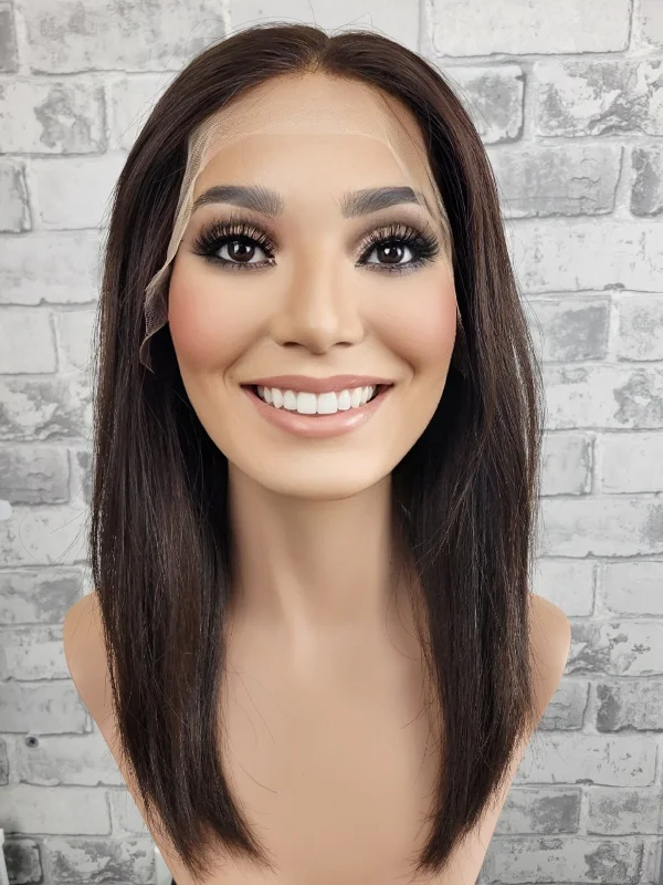 17"" Luxury Lace Wig - Darkest Brown (M)