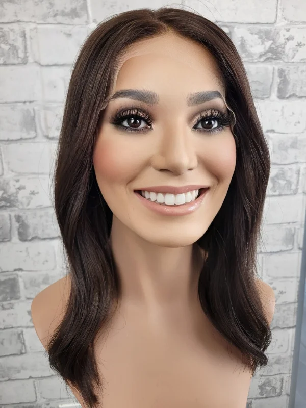 17"" Luxury Lace Wig - Darkest Brown (S)