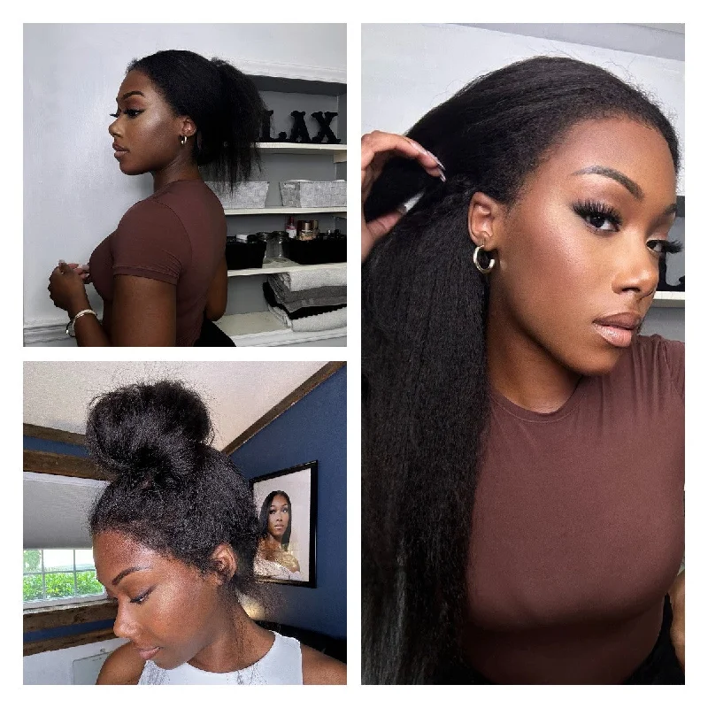 360 Lace Frontal Kinky Edges Ventilated Wig