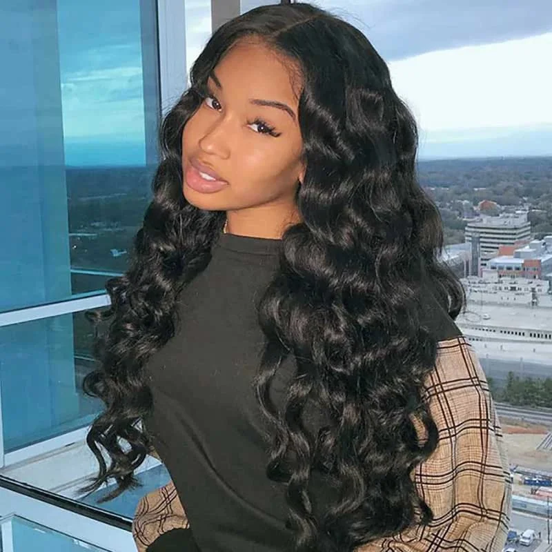 360 Lace Frontal Wigs Loose Wave Human Hair Wigs For Women Sterly Hair