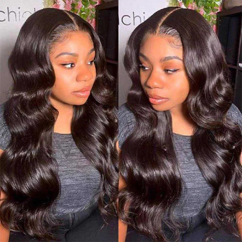 Sdamey Body Wave Closure Wig 4x4 / 5x5 Lace Closure Human Hair Wigs