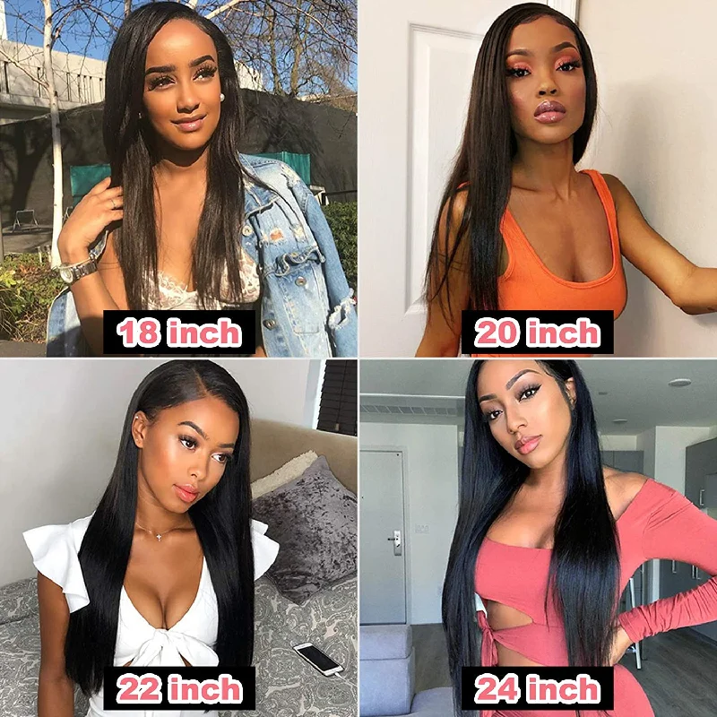 30 Inch 5x5 6x6 7x7 Transparent Lace Closure Wigs Straight Virgin Hair Wigs Vrvogue Hair