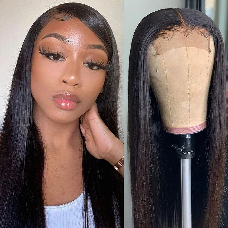 30 Inch 5x5 6x6 7x7 Transparent Lace Closure Wigs Straight Virgin Hair Wigs Vrvogue Hair