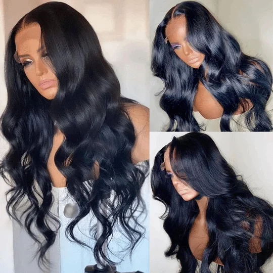 Body Wave Transparent Lace Wigs 4x4/5x5/6X6 Lace Closure Human Hair Wigs Sdamey