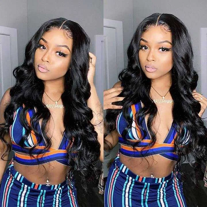 Body Wave Transparent Lace Wigs 4x4/5x5/6X6 Lace Closure Human Hair Wigs Sdamey