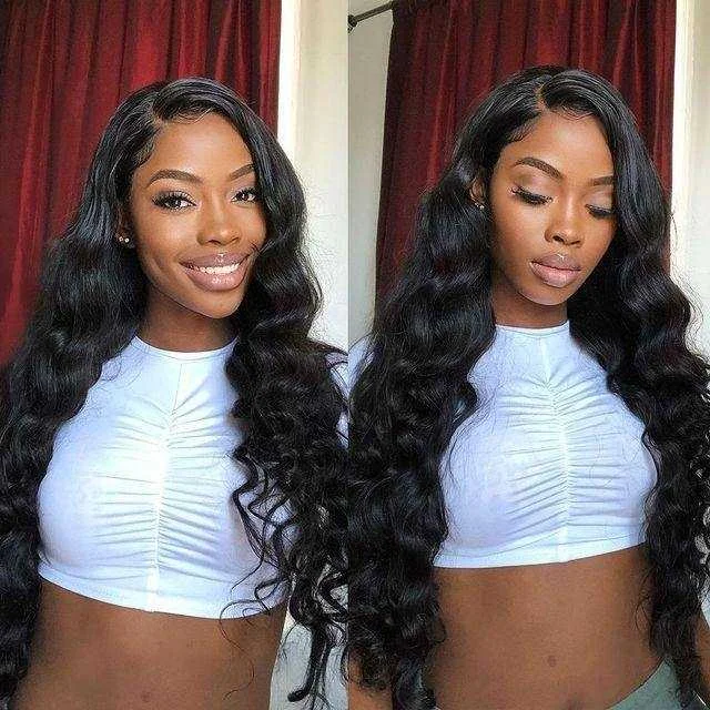 Loose Deep Wave Wig 5x5 6x6 Transparent Lace Wigs Sdamey 4x4 Lace Closure Wigs