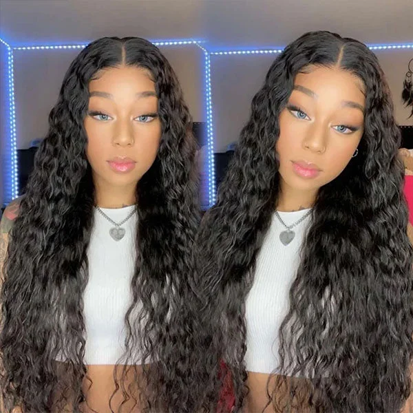 5x5 Lace Closure Wigs Loose Deep Wave Hair Pre Plucked Hairline HD Lace Wigs