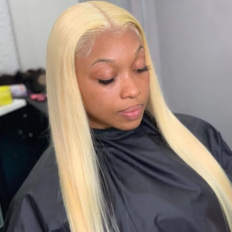 #613 Blonde 4x4 Lace Closure Wig Straight Shela Hair