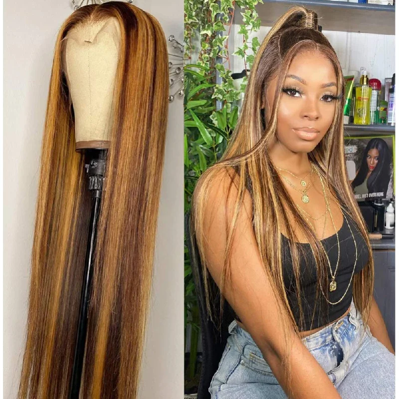 Honey Blonde T PART LACE WIG / 10 inches