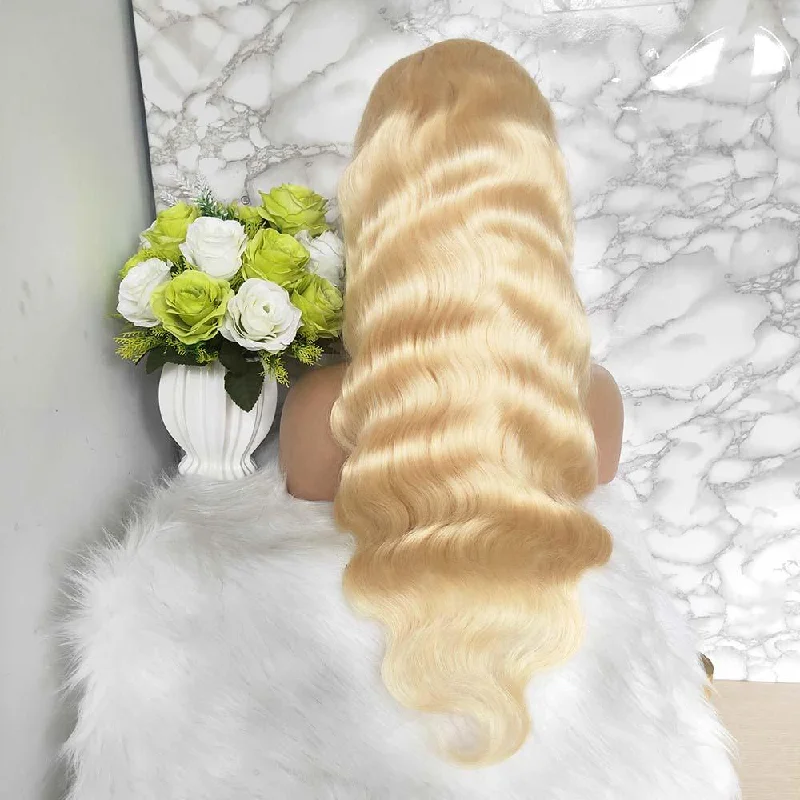 613 Color Full Lace Wig Body Wave Blonde Human Hair Surprisehair