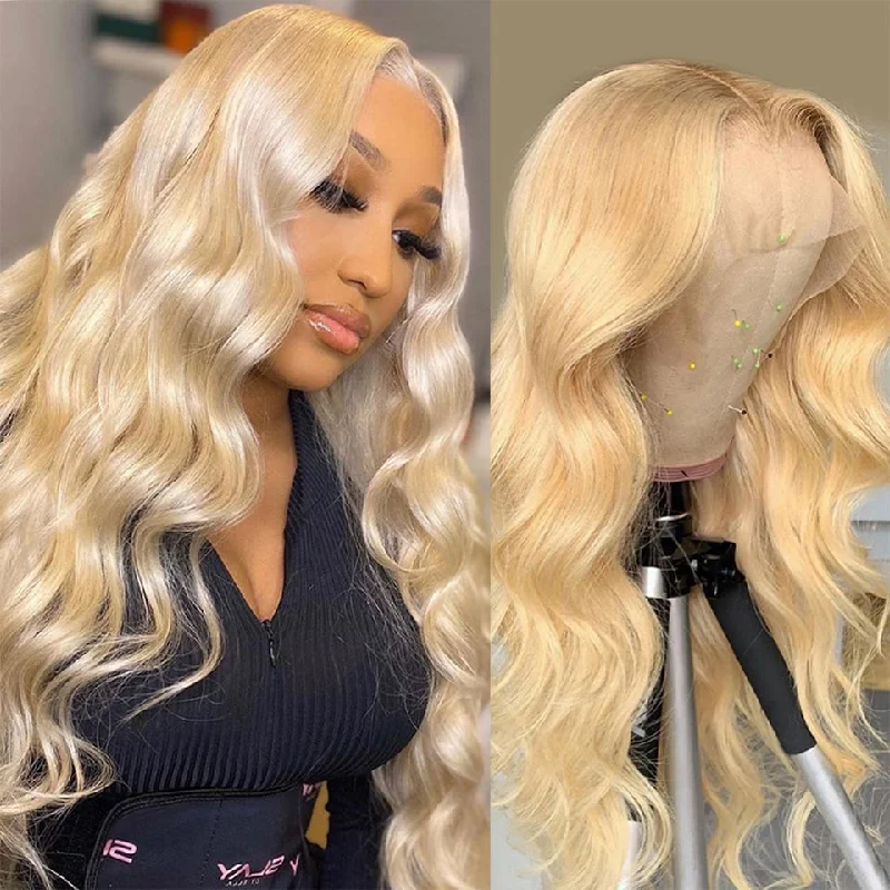 613 Pre Plucked 360 HD Transparent Lace Frontal Wigs with Baby Hair Brazilian Body Vrvogue Hair