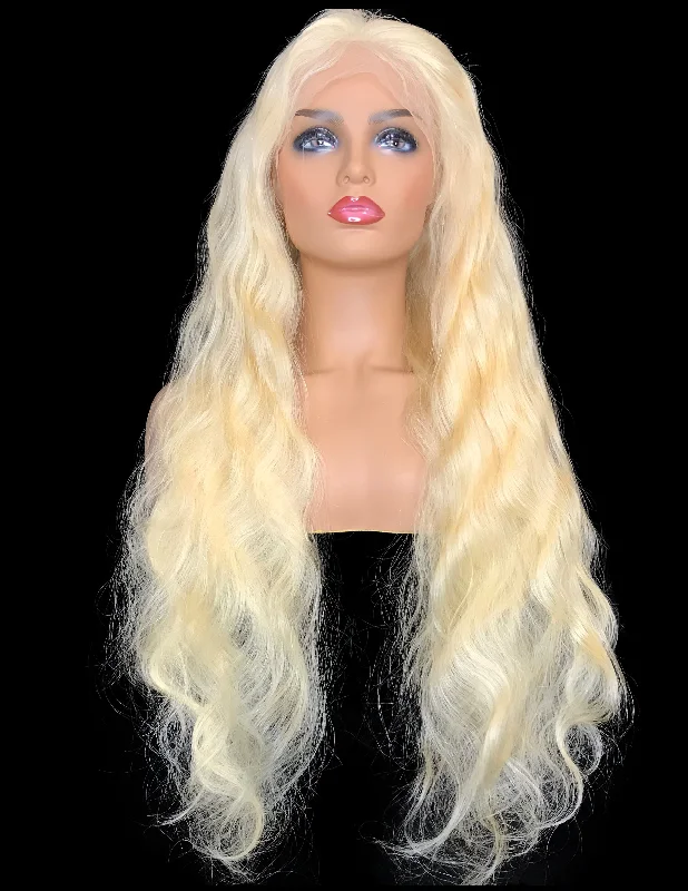 #613 Remy Body Wave Lace Frontal Human Hair Wig