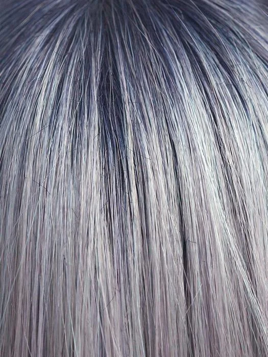 PASTEL BLUE-R | Pastel Periwinkle Tone Base w/ Dark Black/Purple Root