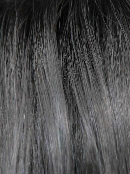 SMOKY GRAY-R | Dark Roots graduating to Med. Gray w/ Silver Highlights & Blue Undertones