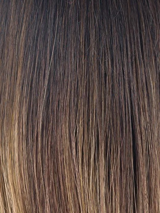 MARBLE-BROWN-LR | Dark Brown Long Roots with Medium Brown and Light Honey Brown