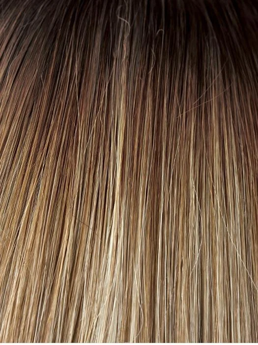 SPRING-HONEY-LR | Honey Blonde and Gold Platinum Blonde Blend with Longer Dark Roots