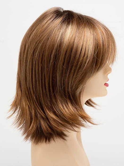 CREAMED COFFEE | Medium Brown roots and base with Cinnamon and Golden Blonde highlights