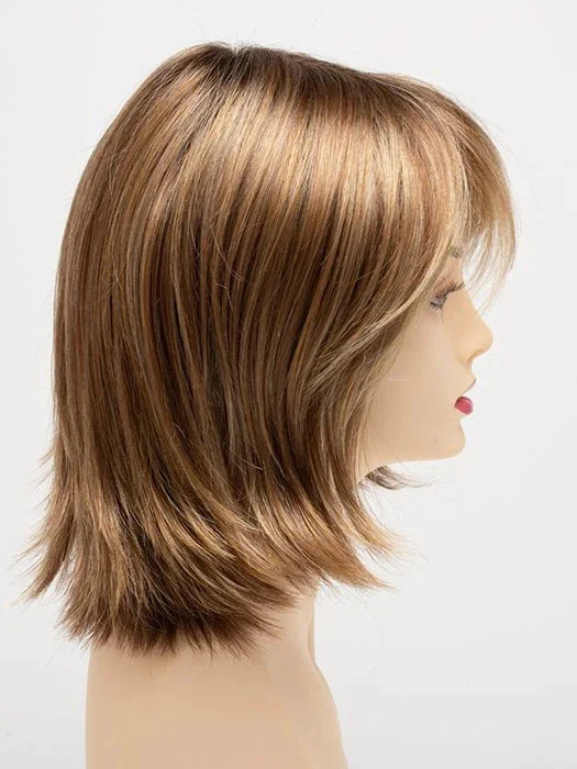 GOLDEN NUTMEG | Medium Brown roots with overall Warm Cinnamon base and Golden Blonde hightlights