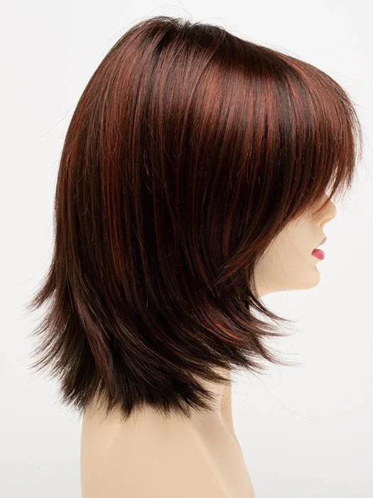 CHOCOLATE CHERRY | Dark Brown roots with overall Medium Brown base with Deep Red highlights