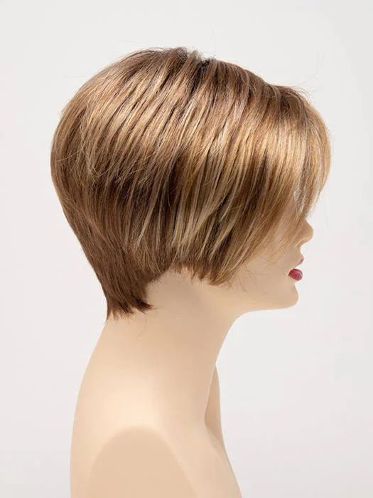 GOLDEN NUTMEG | Medium Brown roots with overall Warm Cinnamon base and Golden Blonde hightlights