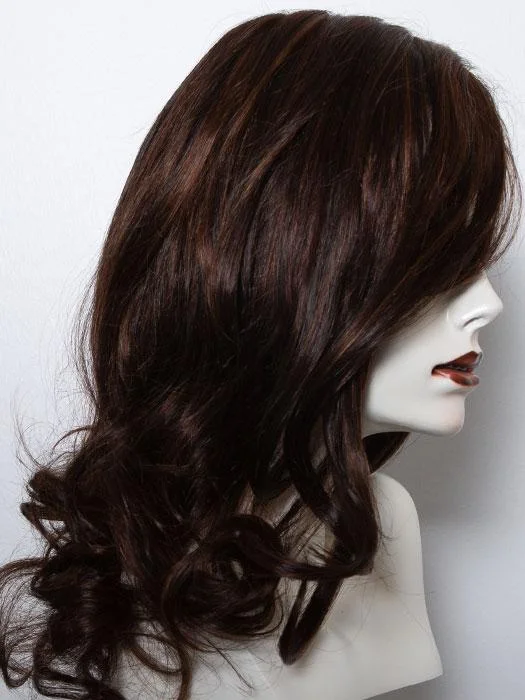 FS4/33/30A MIDNIGHT COCOA | Dark Brown, Medium Red, Medium Natural Red Blonde/Brown Blend with Medium Natural Red Blonde/Brown Blend Bold Highlights