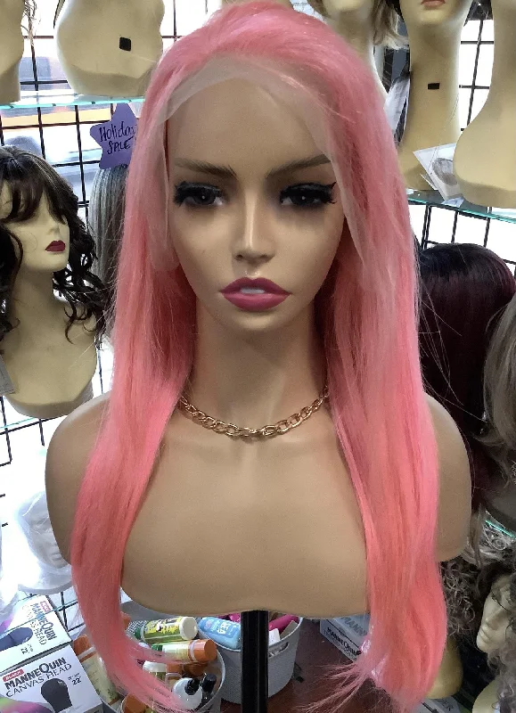 Baby Pink Free Part Custom Wig