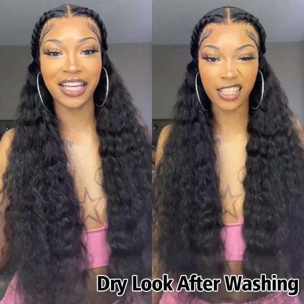 Pre Plucked HD Lace Wigs Loose Deep Wave Brazilian Virgin Human Hair Lace Front Wigs for Women Natural and Realistic Lace Frontal Wigs -OQHAIR