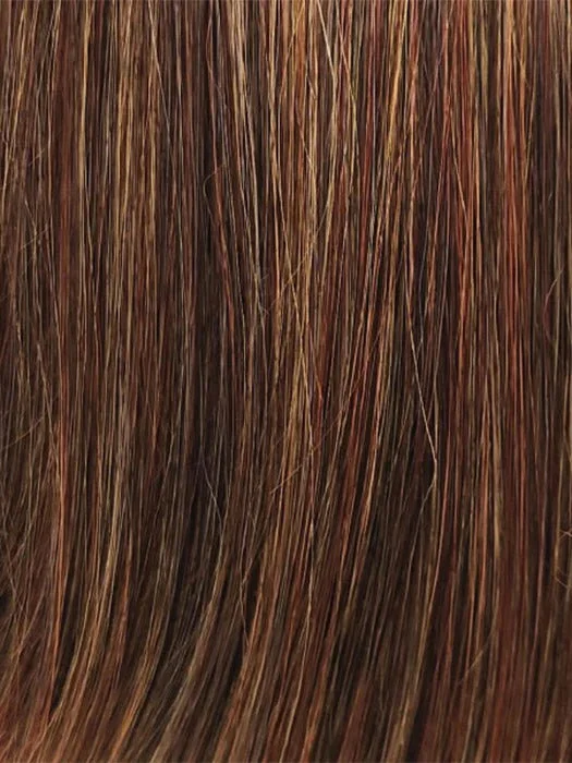 COPPER-SUNSET | Chestnut Brown with Vibrant Copper Red Highlights and Subtle Auburn Tipped Ends