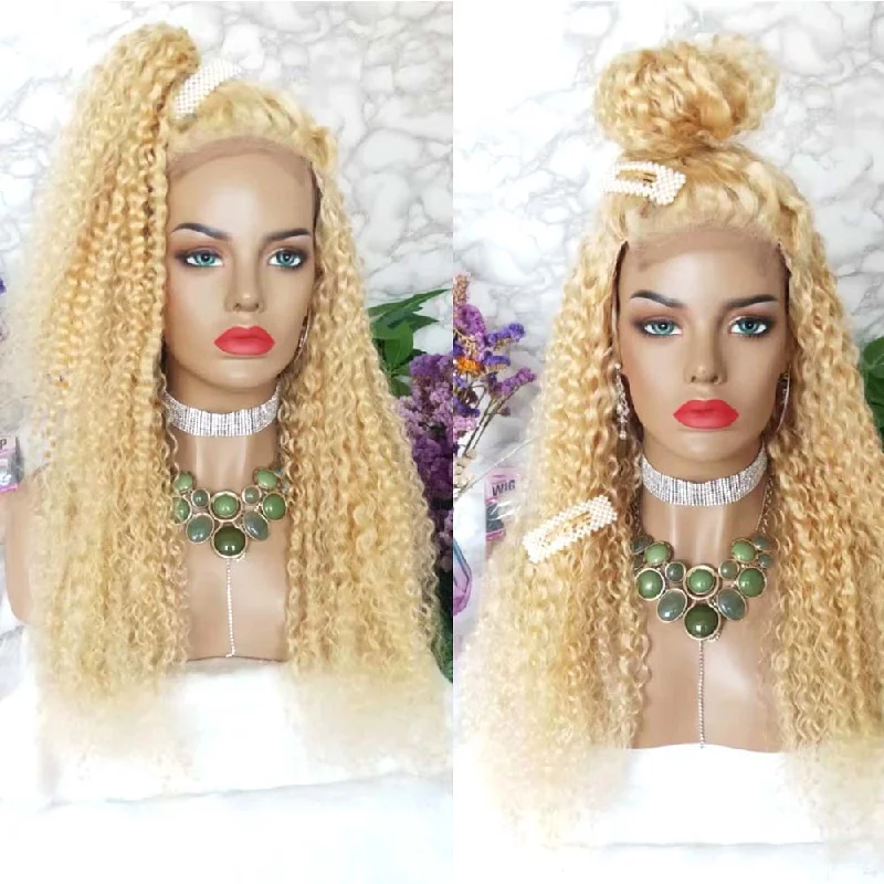 Blonde Deep Wave 4x4 Lace Closure Wig Human Hair #613  Surprisehair