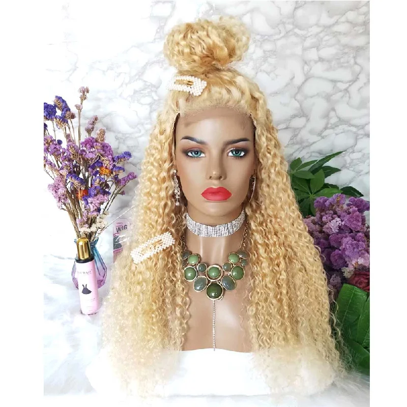 Blonde Deep Wave 4x4 Lace Closure Wig Human Hair #613  Surprisehair