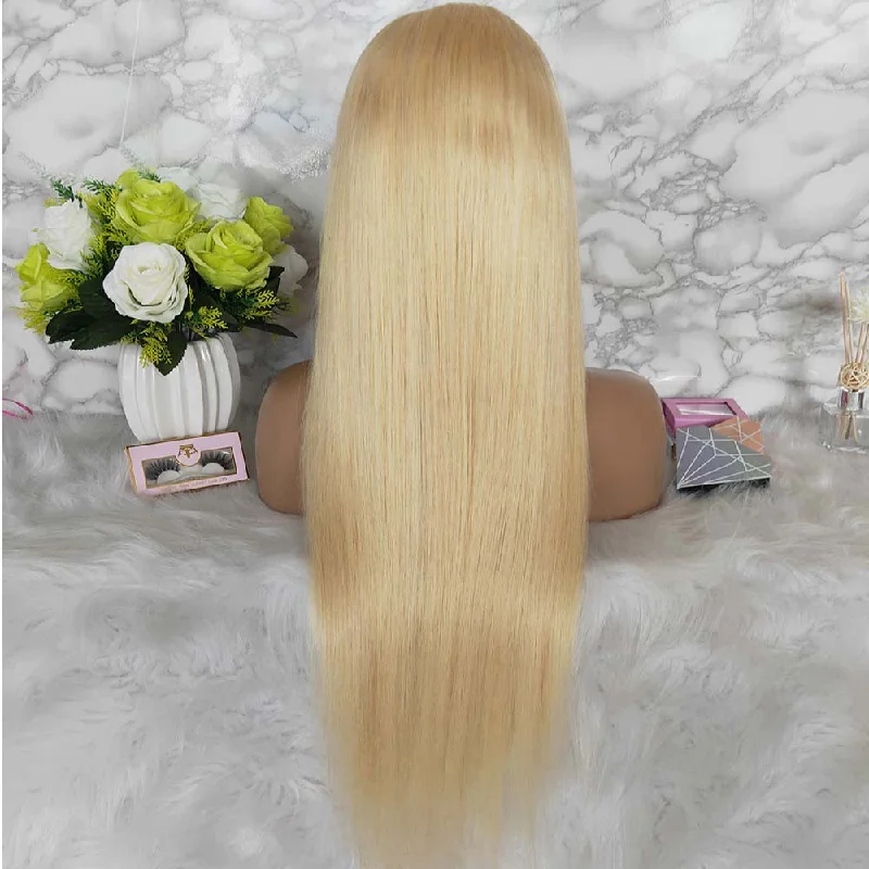 High Density 613 Blonde Full Lace Wig Straight Baby Hair Surprisehair