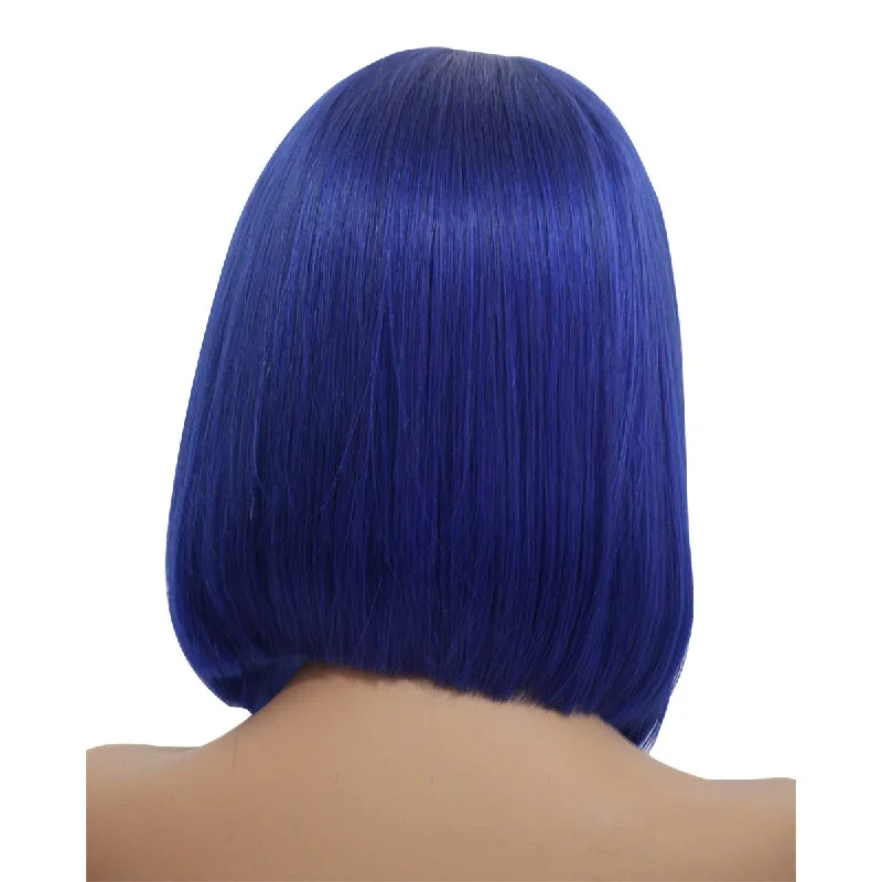 Blue Straight Hair Wigs 13*4/4*4 HD Transparent Lace Front Short Bob Wigs 180 210 Density Human Hair Wigs Vrvogue Hair