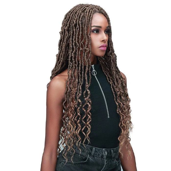 Bobbi Boss Boss Lace Natural Style Nu Locs French Tips Wig