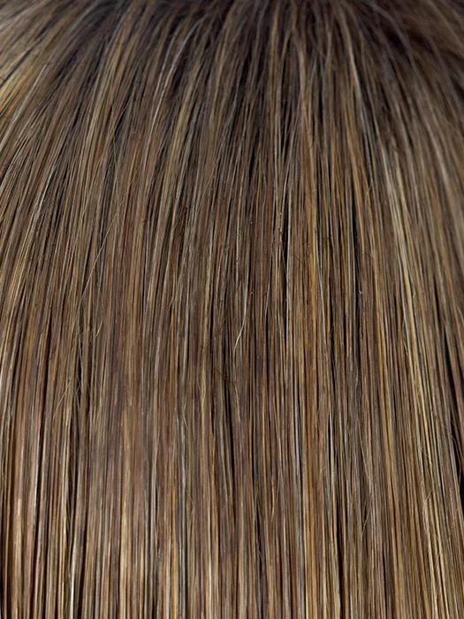 MOCHACCINO-R | Dark Roots with Light Brown base and Strawberry Blonde Highlights