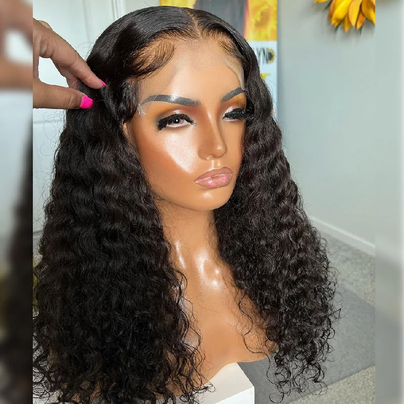 Deep Wave Human Hair 4x4/5x5 HD Skin Melt Lace Glueless Wigs | Real HD Wig